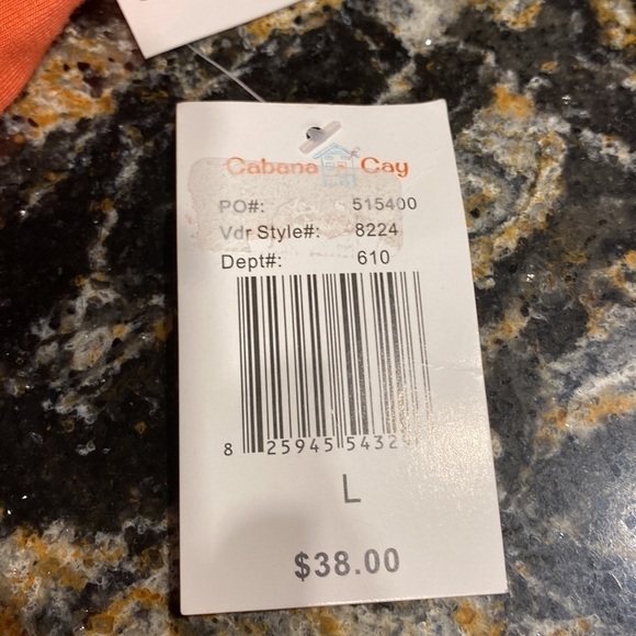 R womens Cabana Cay soft stretchy 3/4 sleeve regular size top L.   NWT - Picture 5 of 6